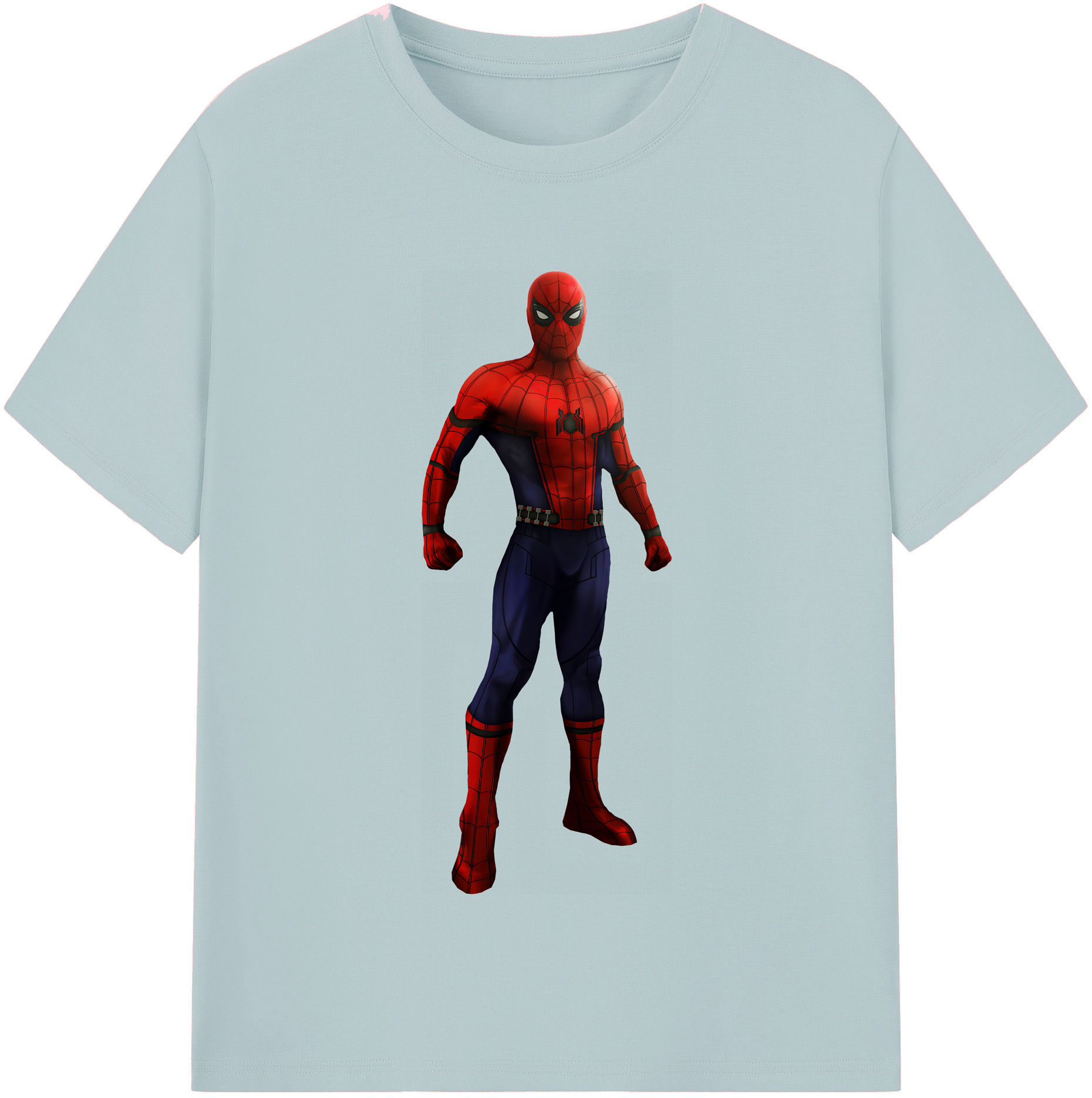 （画像用） Spider Man スパイダーマン 綿100％半袖Tシャツ（フロントプリント）